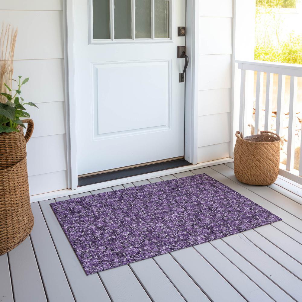 Chantille ACN692 Purple 1'8" x 2'6" Rug. Picture 7