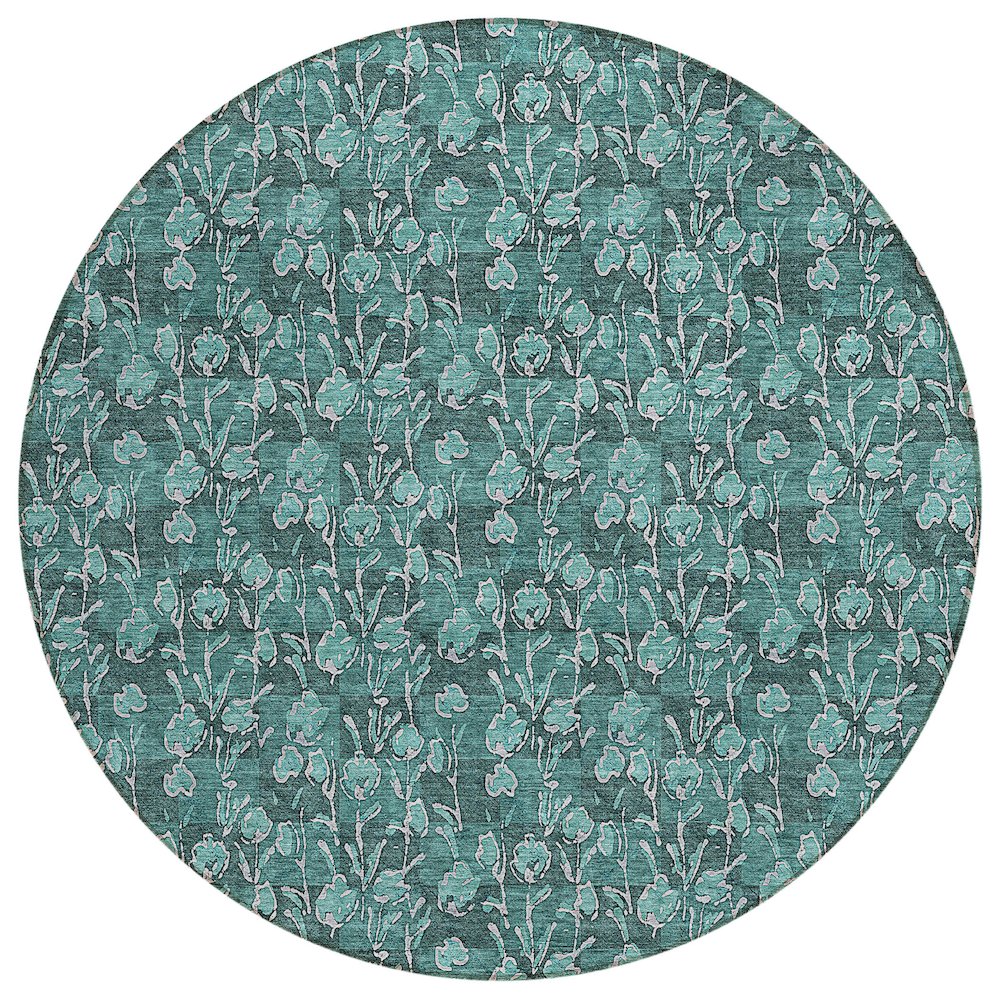 Chantille ACN692 Teal 8' x 8' Rug. Picture 1