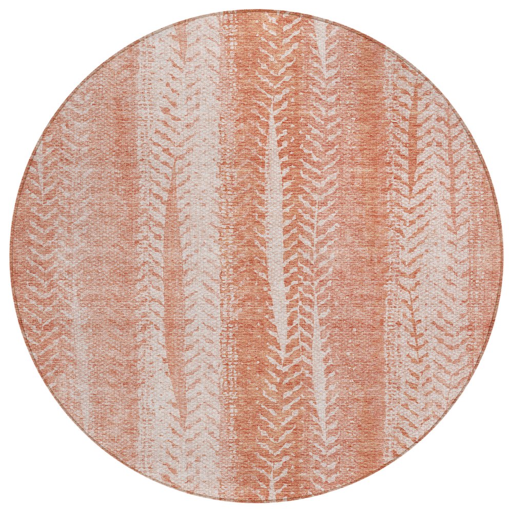Chantille ACN694 Orange 8' x 8' Rug. Picture 1