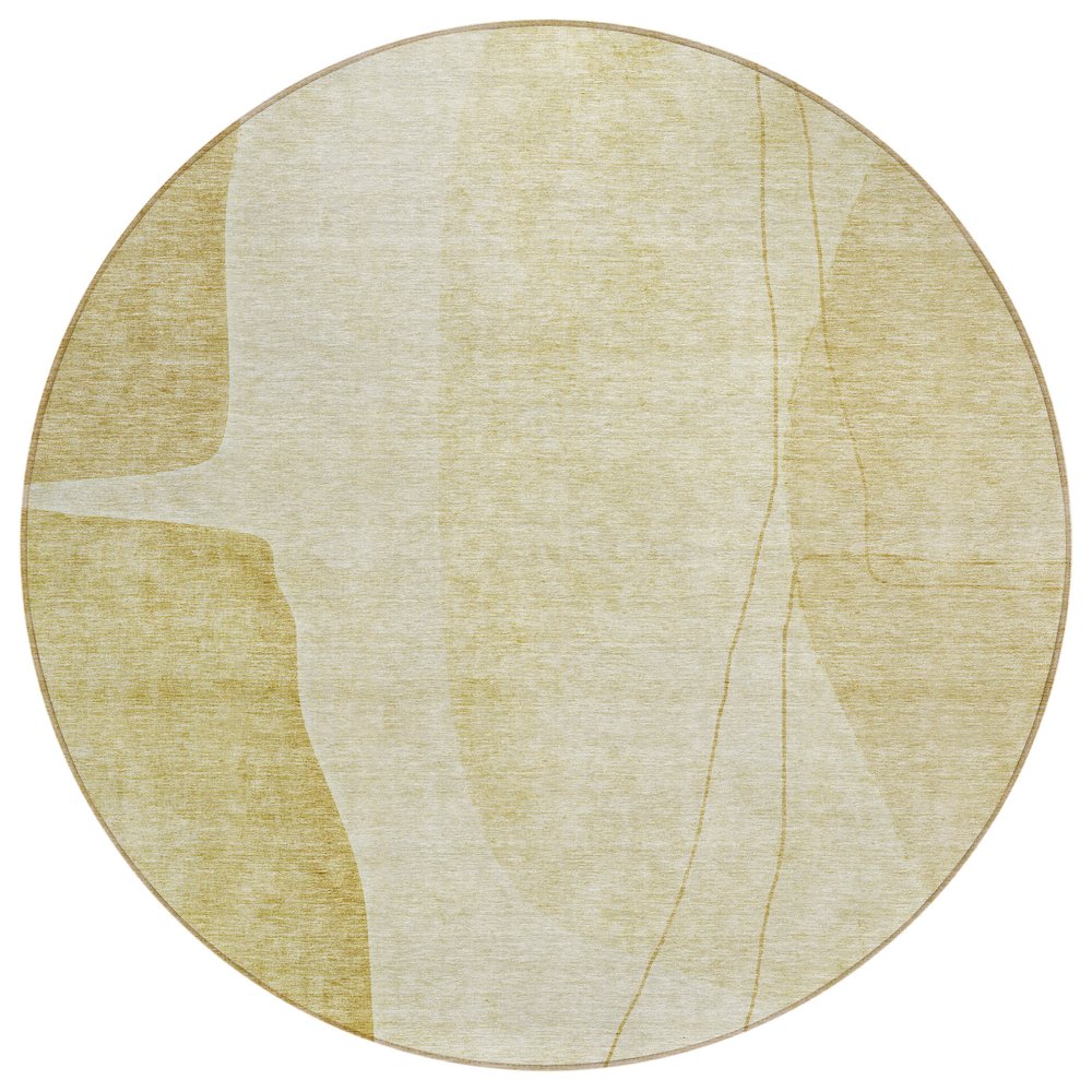 Chantille ACN696 Gold 8' x 8' Rug. Picture 1