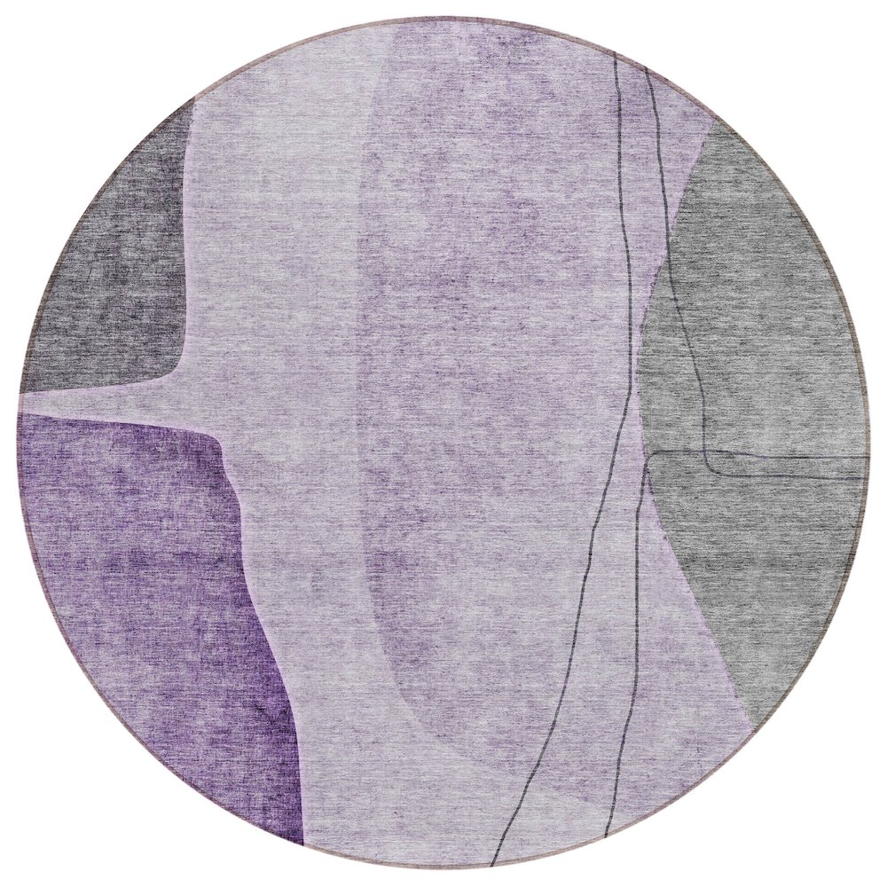 Chantille ACN696 Purple 8' x 8' Rug. Picture 1