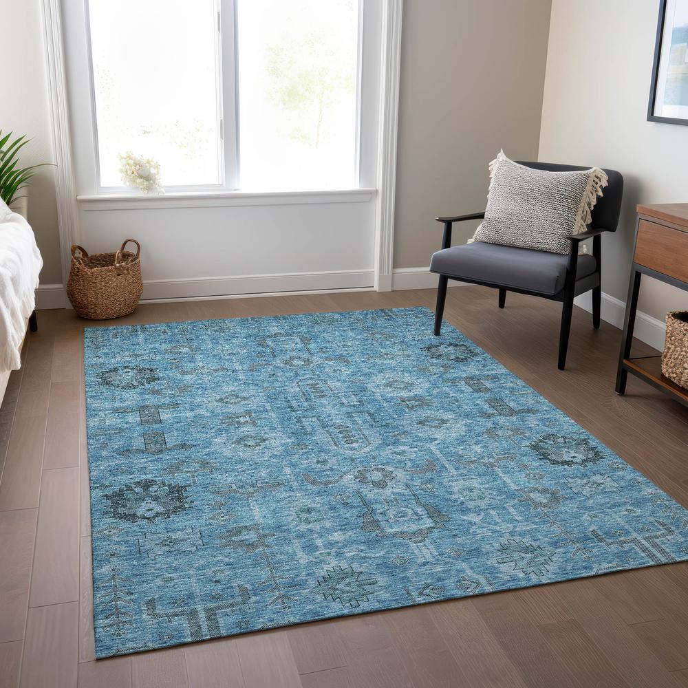 Chantille ACN697 Blue 2'6" x 3'10" Rug. Picture 6