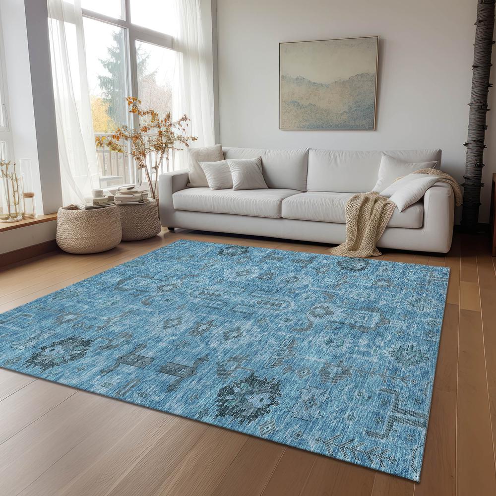 Chantille ACN697 Blue 2'6" x 3'10" Rug. Picture 7