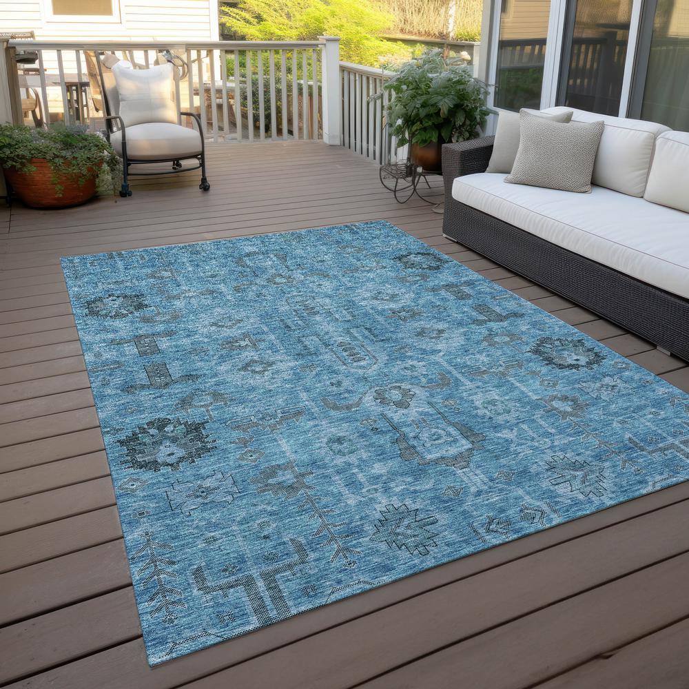 Chantille ACN697 Blue 2'6" x 3'10" Rug. Picture 8