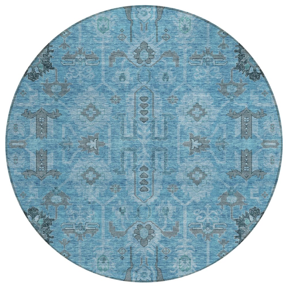 Chantille ACN697 Blue 8' x 8' Rug. Picture 1
