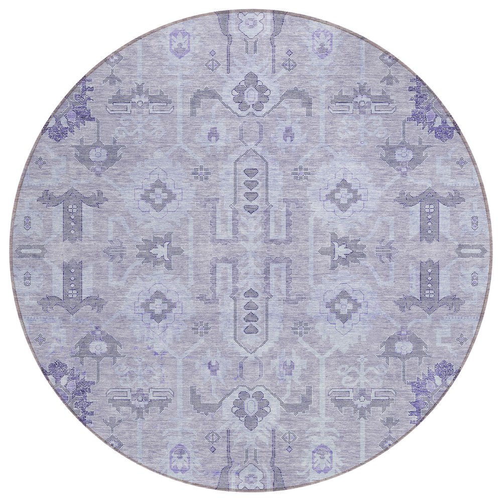 Chantille ACN697 Purple 8' x 8' Rug. Picture 1