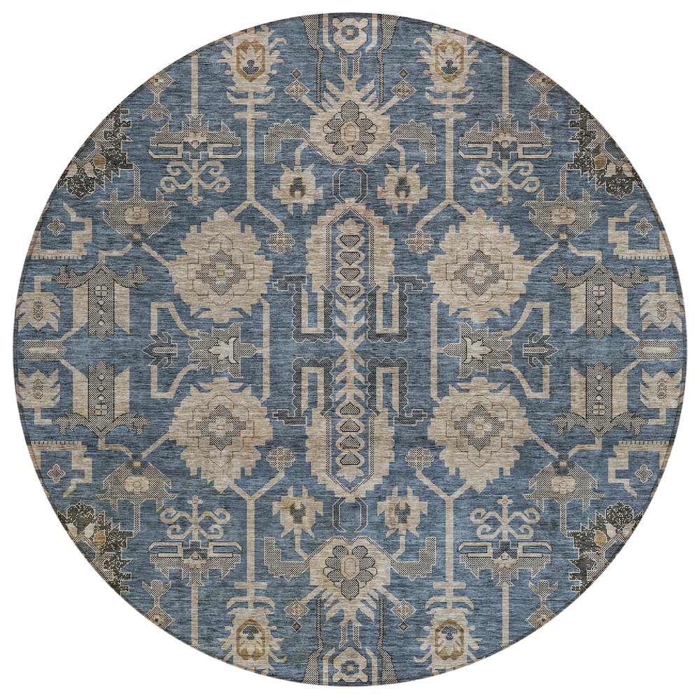 Chantille ACN697 Blue 8' x 8' Rug. Picture 1