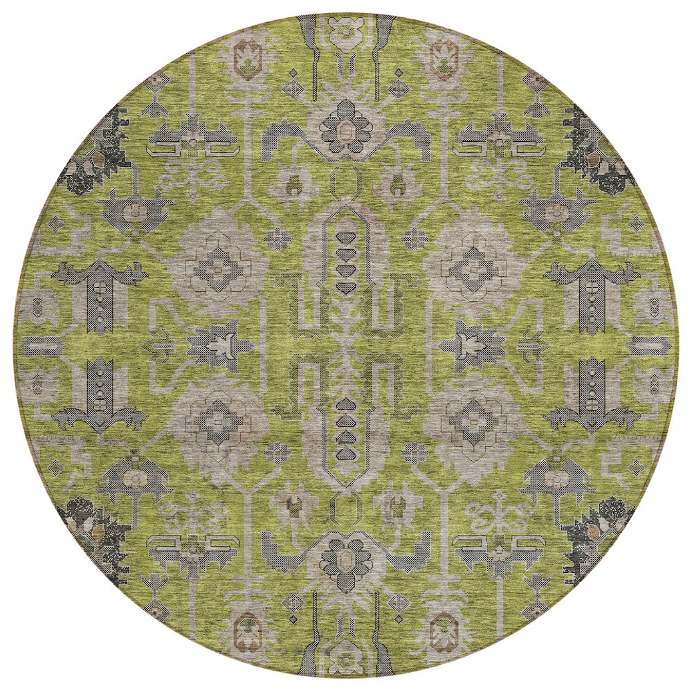 Chantille ACN697 Green 8' x 8' Rug. Picture 1