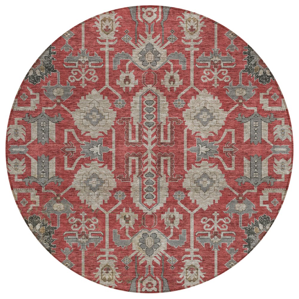 Chantille ACN697 Red 8' x 8' Rug. Picture 1