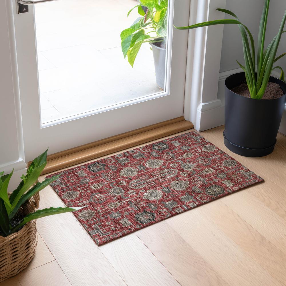 Chantille ACN697 Red 1'8" x 2'6" Rug. Picture 6
