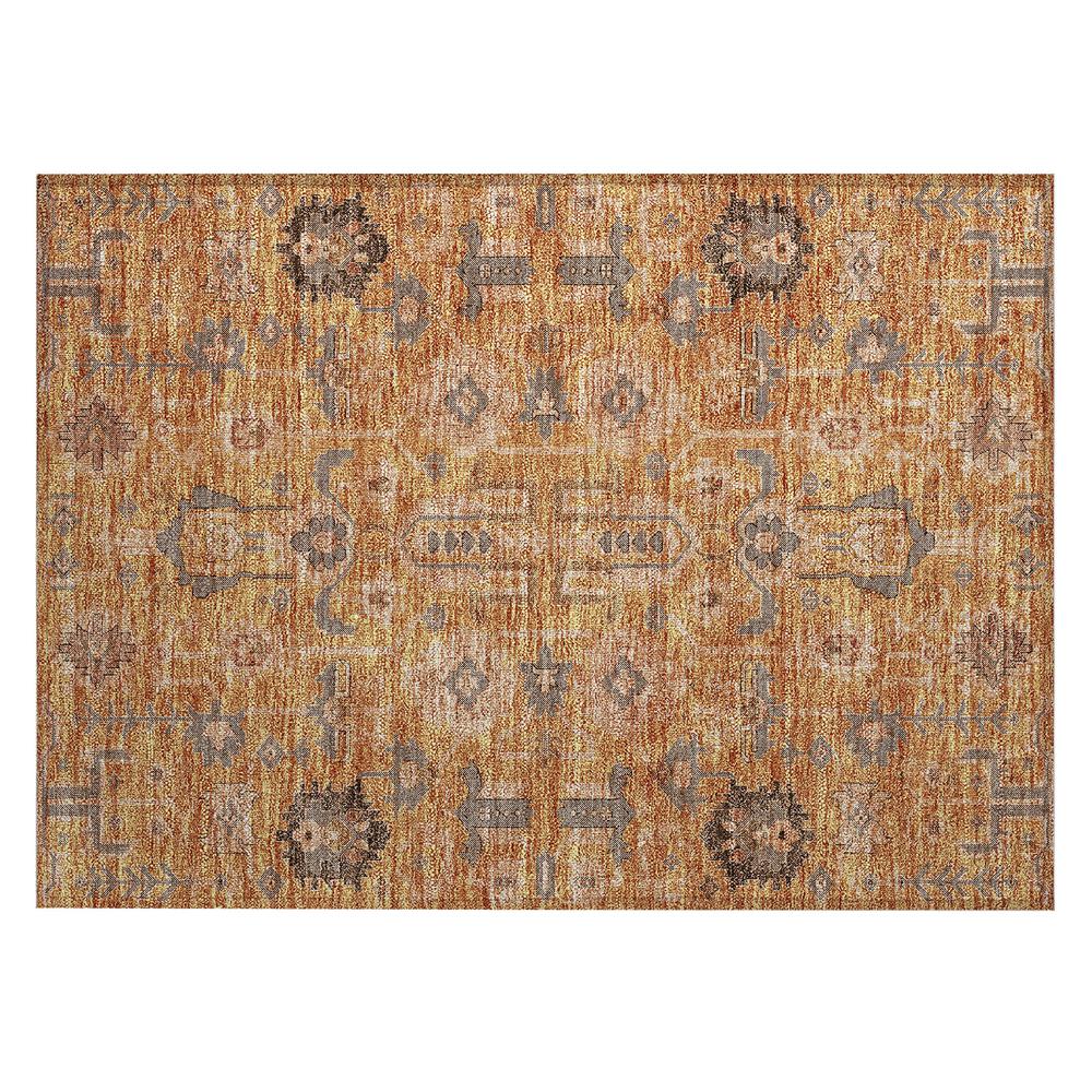 Chantille ACN697 Orange 1'8" x 2'6" Rug. Picture 1