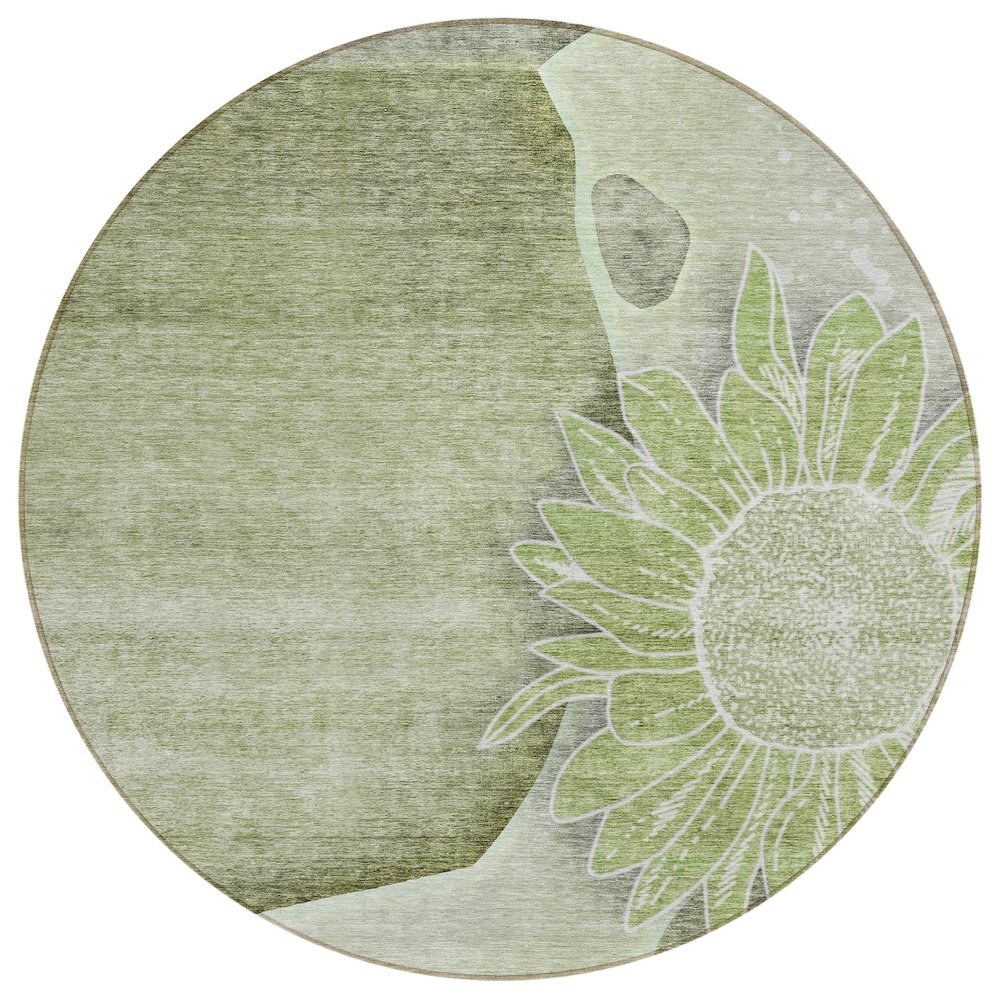 Chantille ACN700 Green 8' x 8' Rug. Picture 1