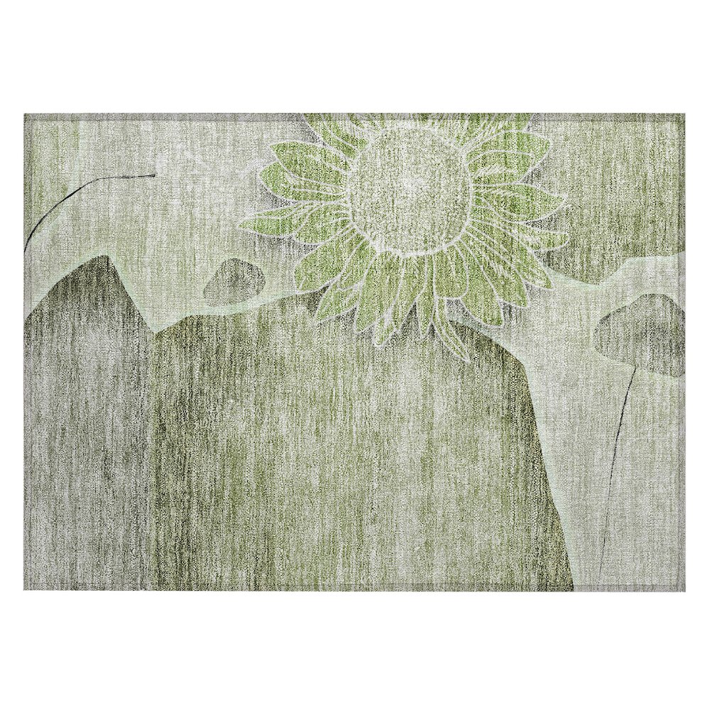 Chantille ACN700 Green 1'8" x 2'6" Rug. Picture 1