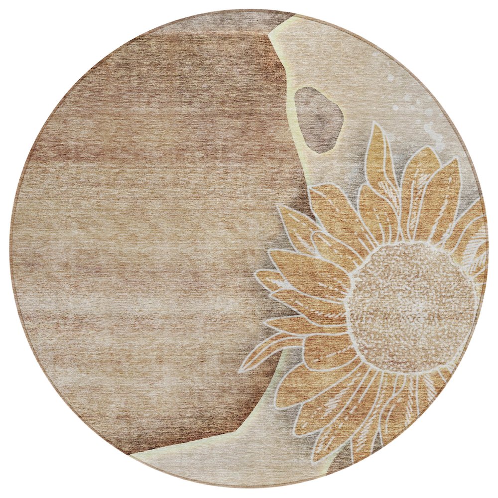 Chantille ACN700 Brown 8' x 8' Rug. Picture 1