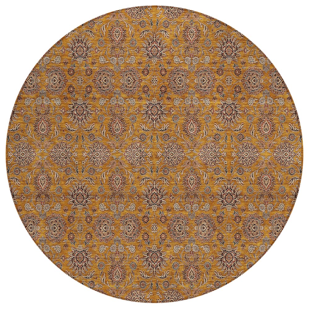 Chantille ACN702 Orange 8' x 8' Rug. Picture 1