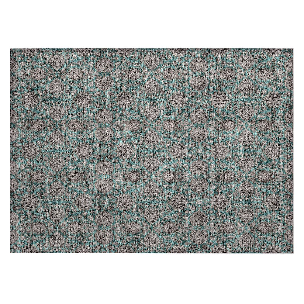 Chantille ACN702 Teal 1'8" x 2'6" Rug. Picture 1