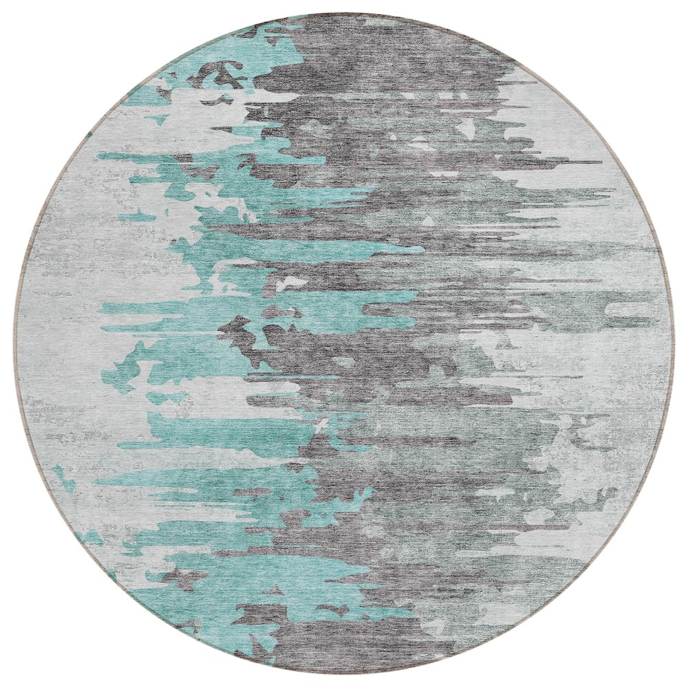 Chantille ACN704 Teal 8' x 8' Rug. Picture 1