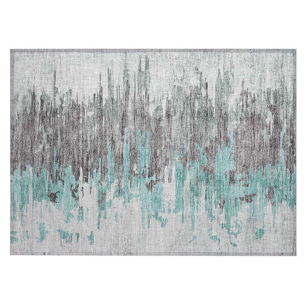 Chantille ACN704 Teal 1'8" x 2'6" Rug. Picture 1