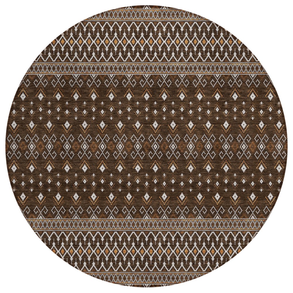Chantille ACN708 Brown 8' x 8' Rug. Picture 1
