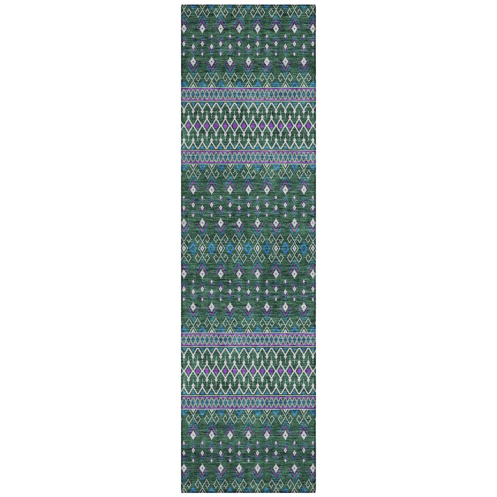 Chantille ACN708 Green 2'3" x 7'6" Rug. Picture 1