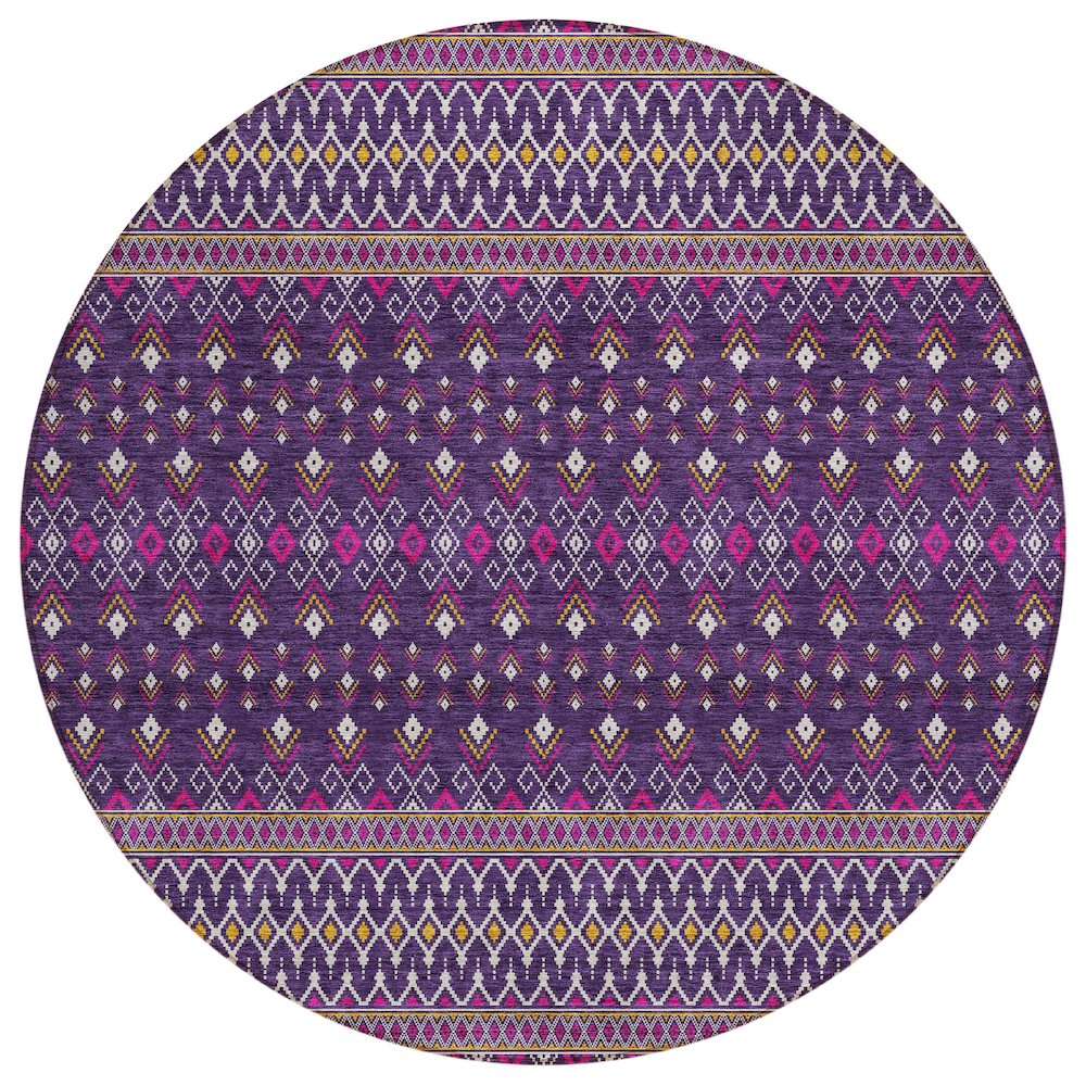 Chantille ACN708 Purple 8' x 8' Rug. Picture 1