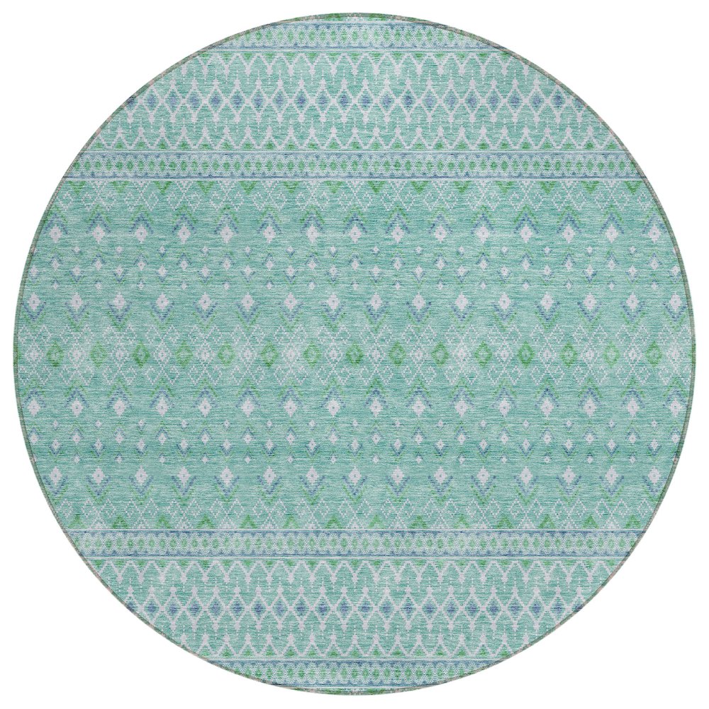 Chantille ACN709 Teal 8' x 8' Rug. Picture 1