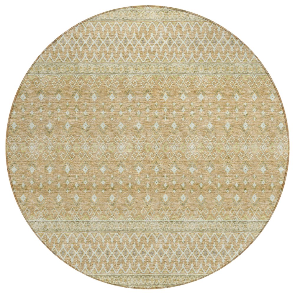 Chantille ACN709 Orange 8' x 8' Rug. Picture 1