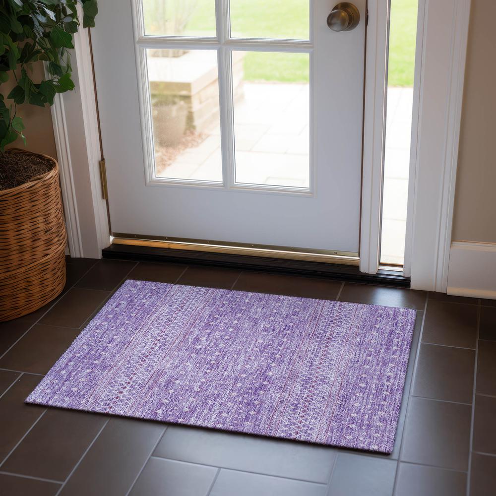 Chantille ACN709 Purple 1'8" x 2'6" Rug. Picture 6