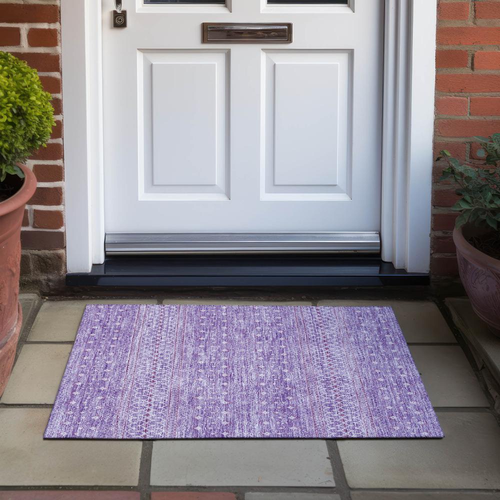 Chantille ACN709 Purple 1'8" x 2'6" Rug. Picture 7