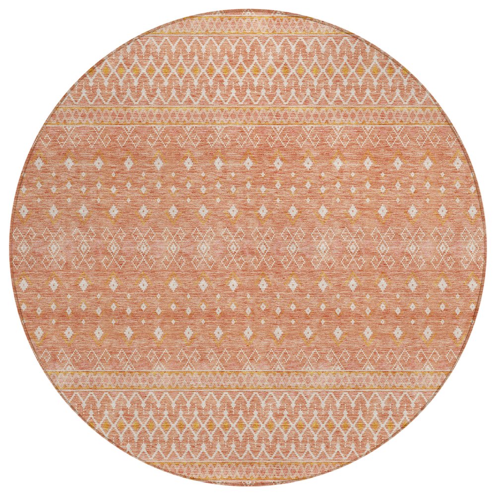 Chantille ACN709 Orange 8' x 8' Rug. Picture 1