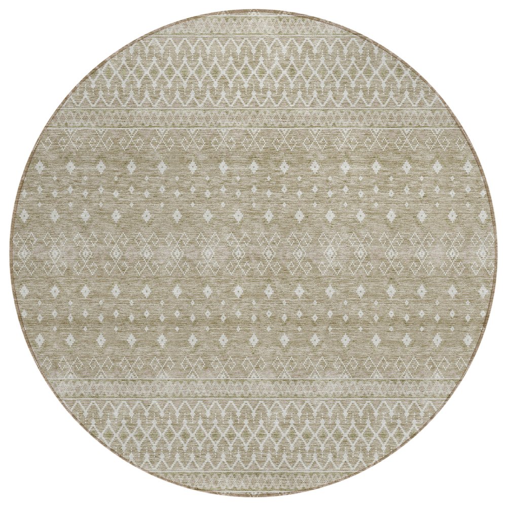 Chantille ACN709 Brown 8' x 8' Rug. Picture 1