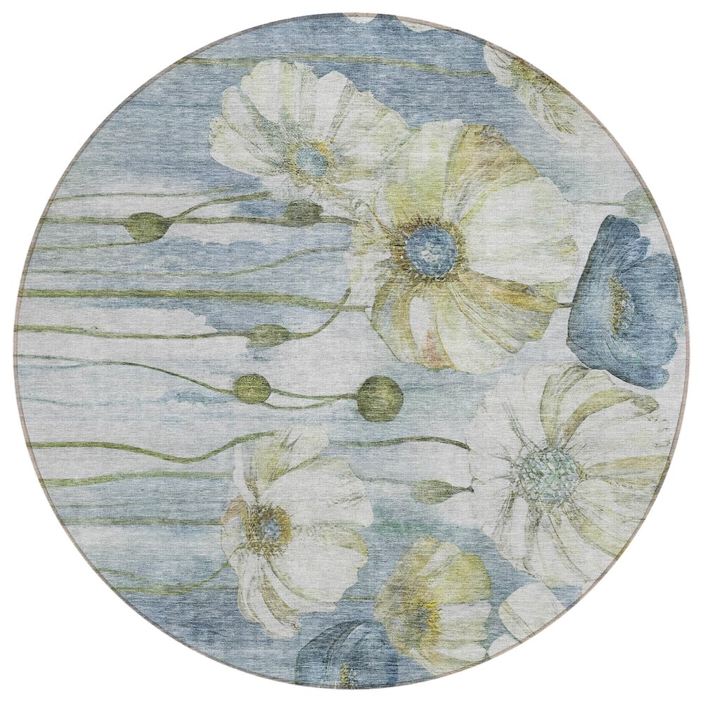 Chantille ACN712 Blue 8' x 8' Rug. Picture 1