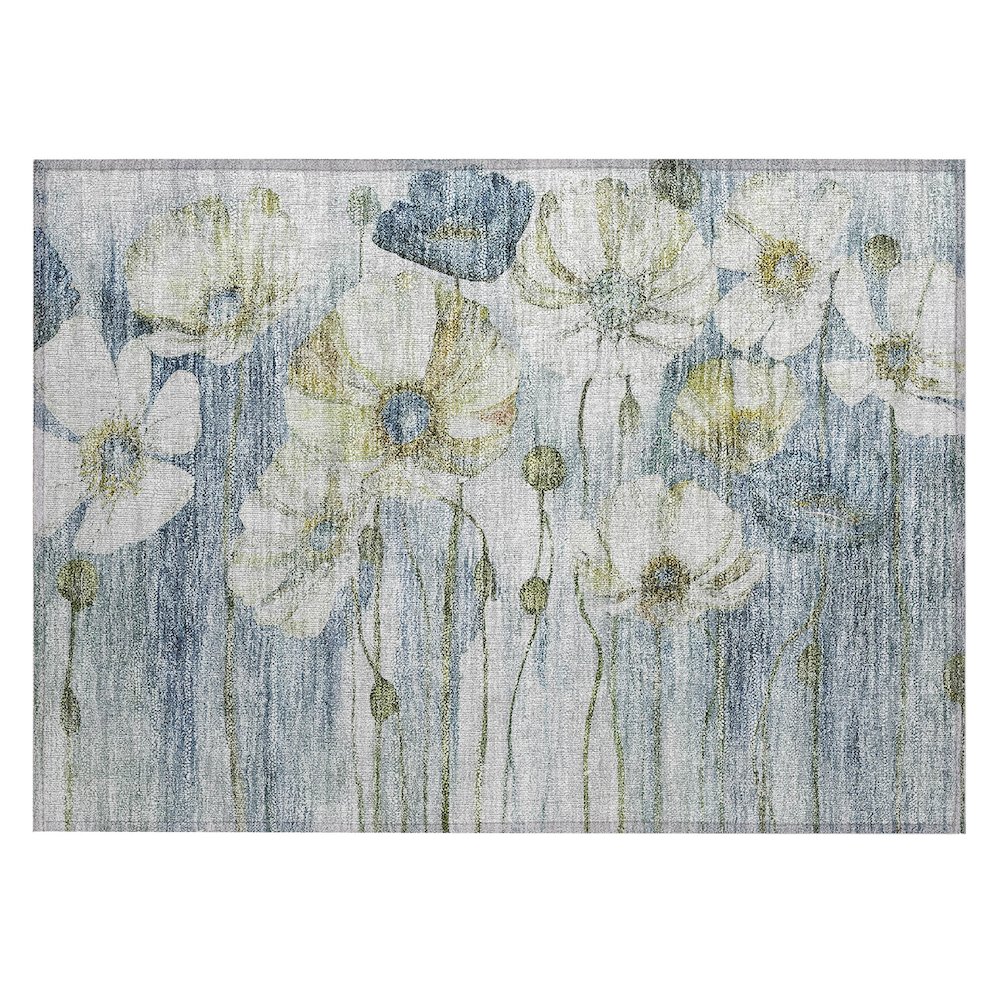 Chantille ACN712 Blue 1'8" x 2'6" Rug. Picture 1