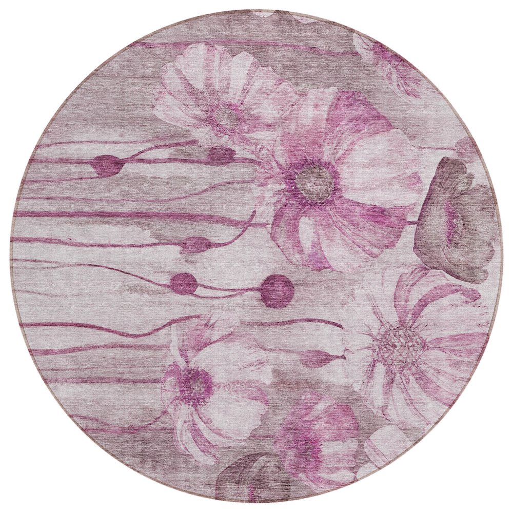 Chantille ACN712 Purple 8' x 8' Rug. Picture 1