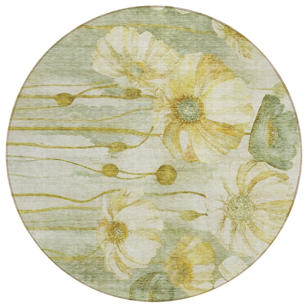 Chantille ACN712 Green 8' x 8' Rug. Picture 1