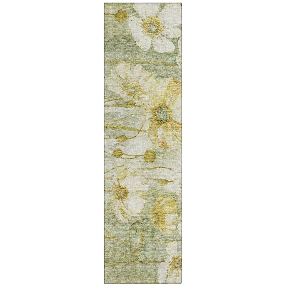 Chantille ACN712 Green 2'3" x 7'6" Rug. Picture 1