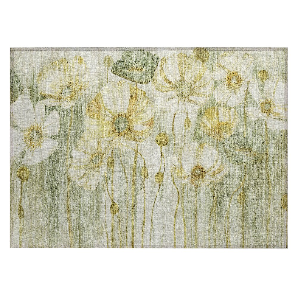 Chantille ACN712 Green 1'8" x 2'6" Rug. Picture 1