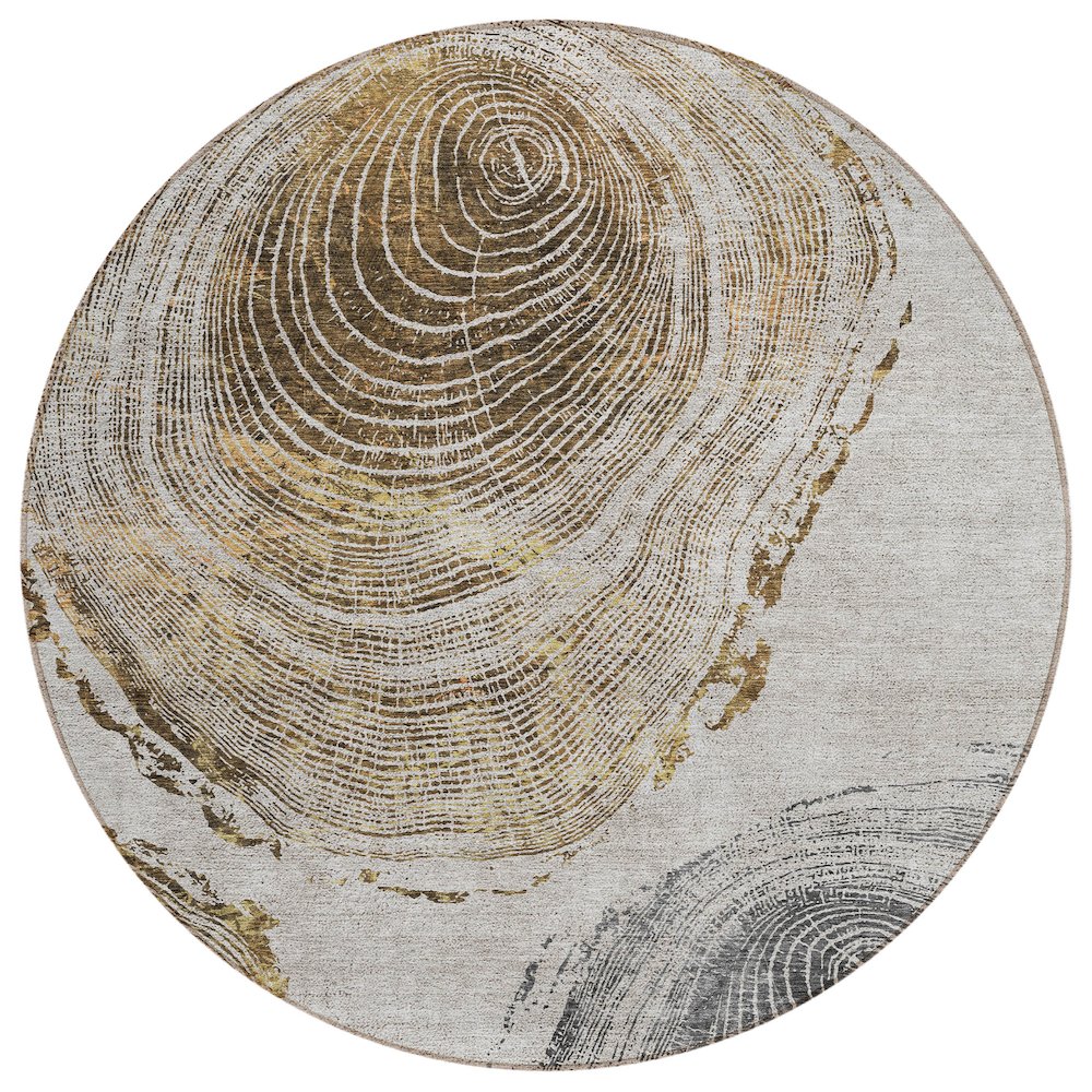 Chantille ACN713 Brown 8' x 8' Rug. Picture 1
