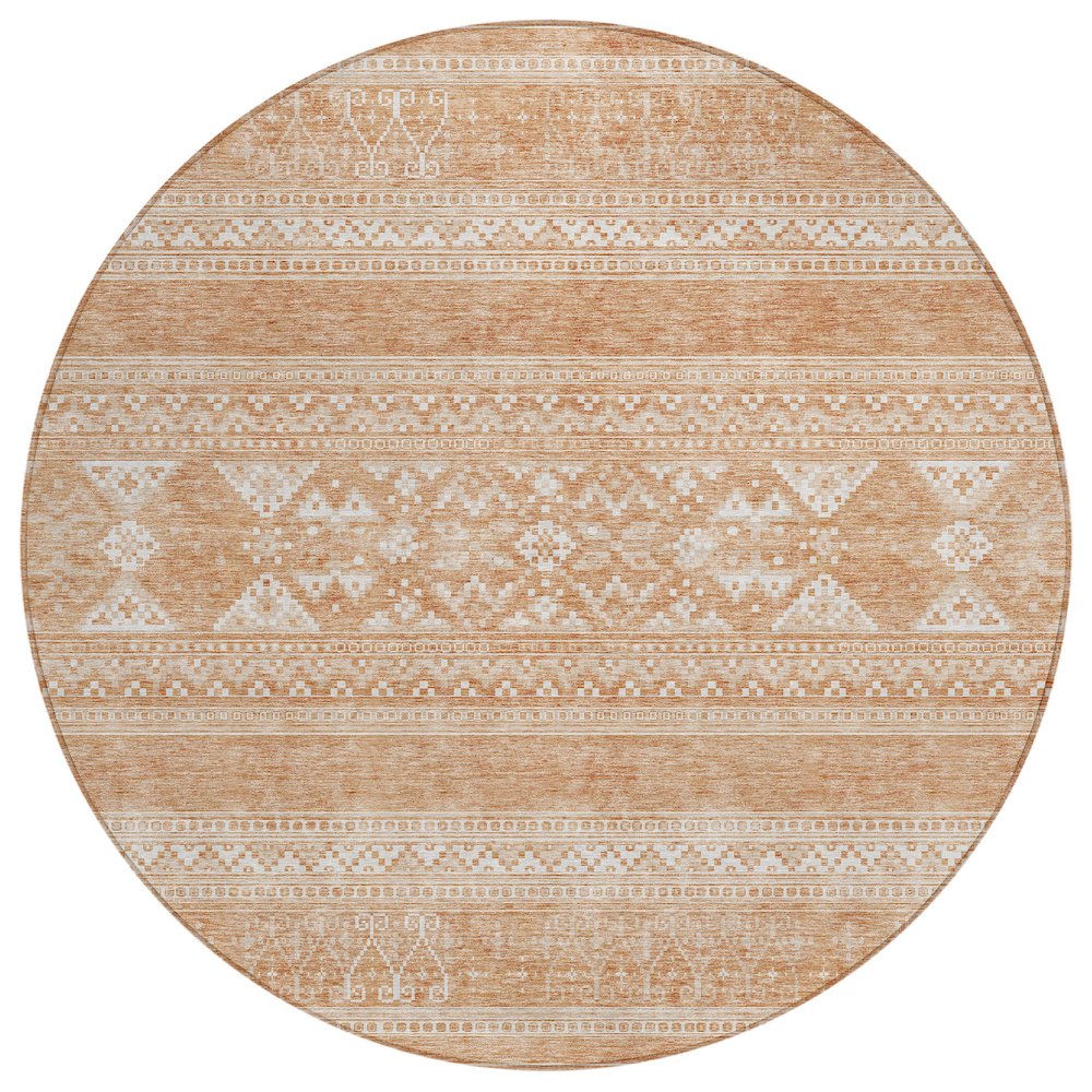 Chantille ACN714 Orange 8' x 8' Rug. Picture 1