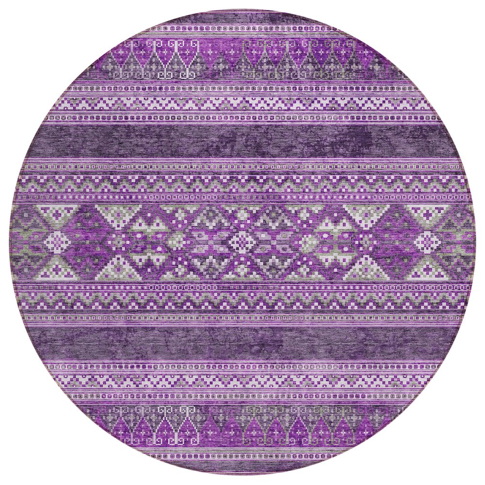 Chantille ACN714 Purple 8' x 8' Rug. Picture 1