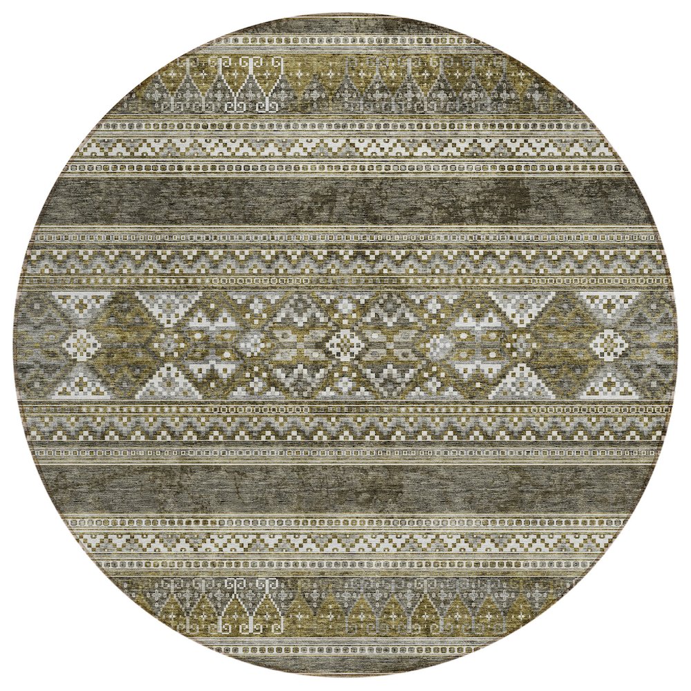 Chantille ACN714 Brown 8' x 8' Rug. Picture 1