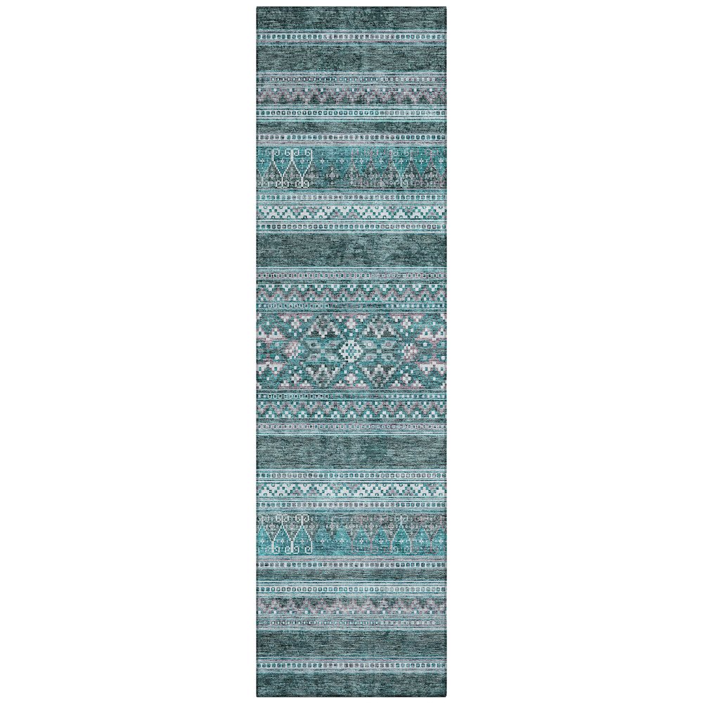 Chantille ACN714 Teal 2'3" x 7'6" Rug. Picture 1