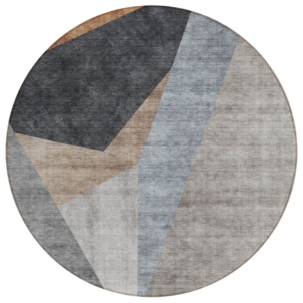 Chantille ACN715 Brown 8' x 8' Rug. Picture 1