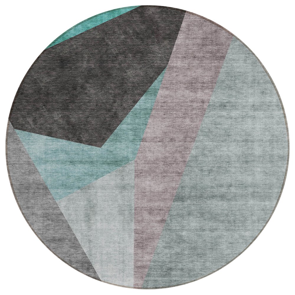 Chantille ACN716 Teal 8' x 8' Rug. Picture 1