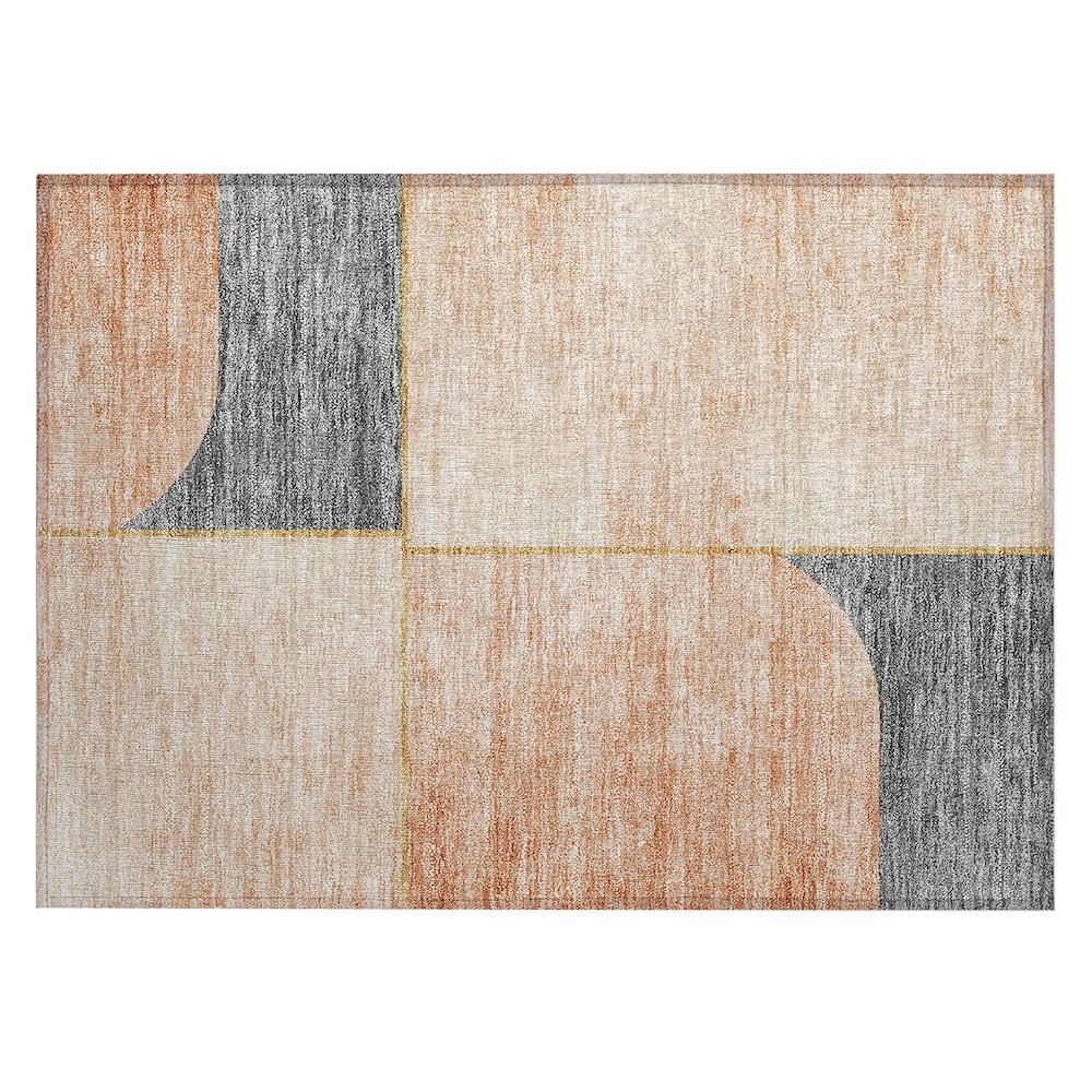 Chantille ACN717 Orange 1'8" x 2'6" Rug. Picture 1