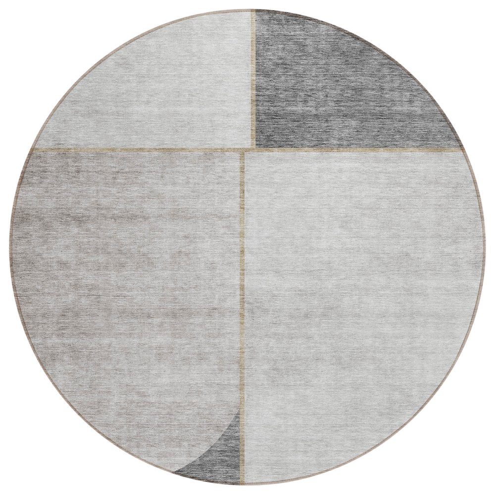Chantille ACN717 Brown 8' x 8' Rug. Picture 1