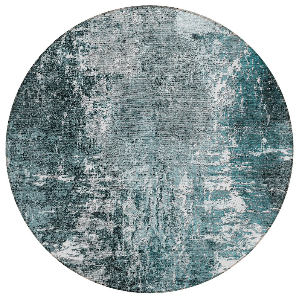Chantille ACN718 Teal 8' x 8' Rug. Picture 1