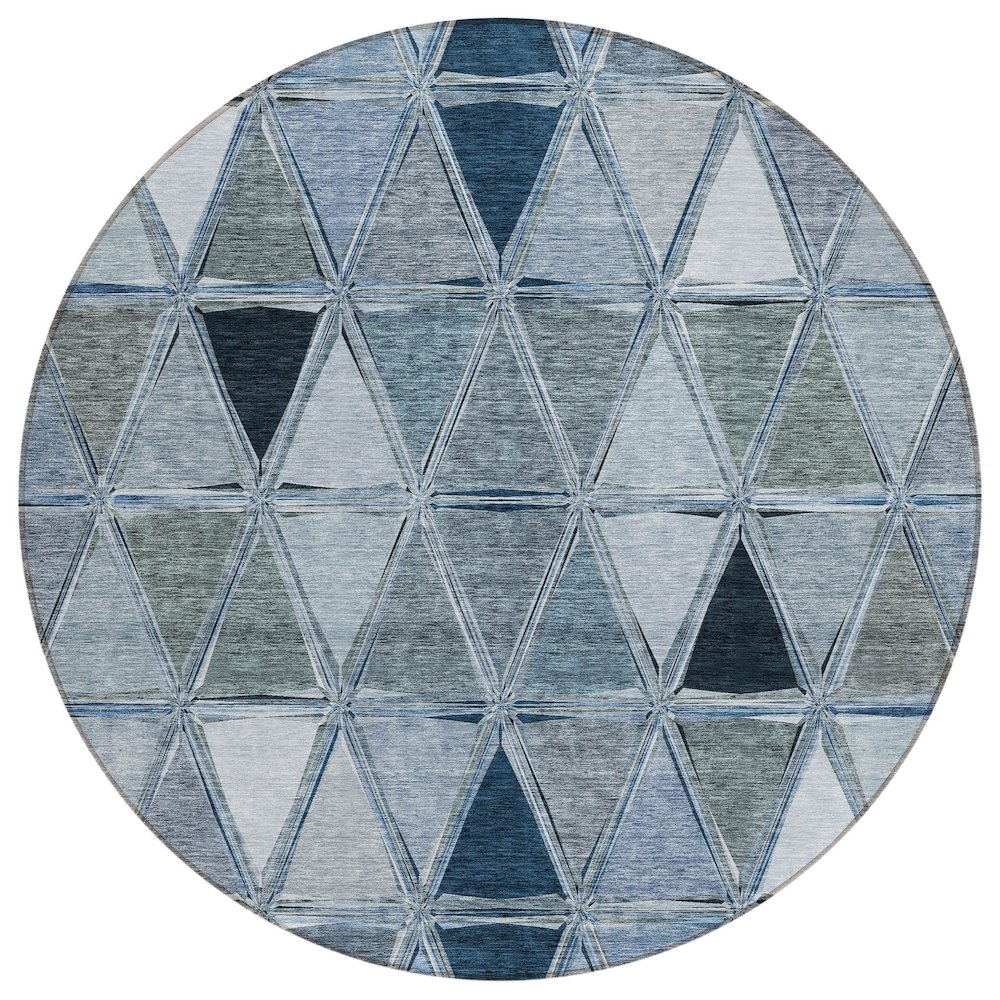Chantille ACN722 Blue 8' x 8' Rug. Picture 1