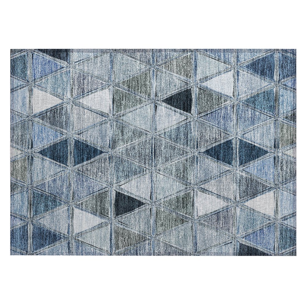 Chantille ACN722 Blue 1'8" x 2'6" Rug. Picture 1