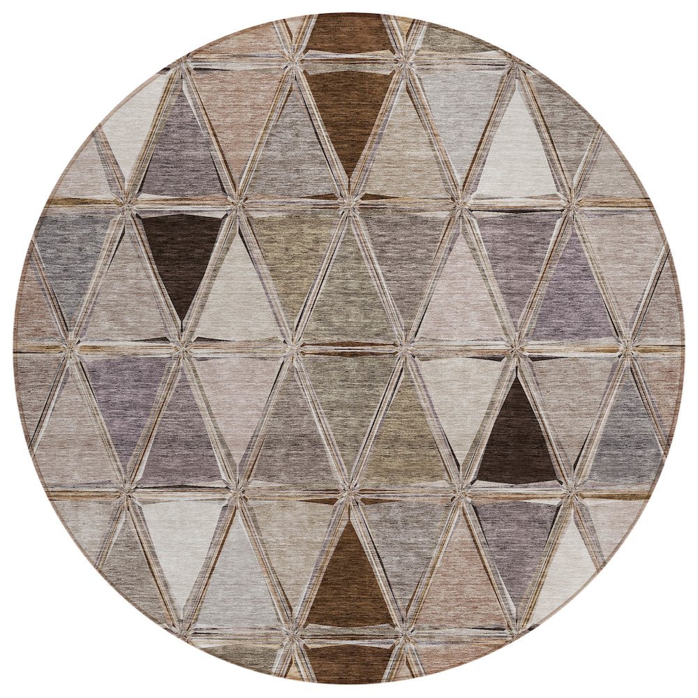 Chantille ACN722 Brown 8' x 8' Rug. Picture 1